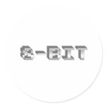 8-bit - Gamer, Gaming, Video Games, Games, Retro Stickers