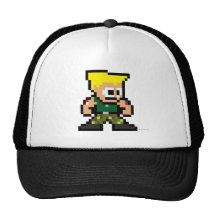 8-Bit Guile Trucker Hats