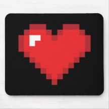 8 Bit Heart Mousepad
