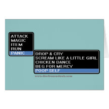 8 Bit RPG Battle Menu Cards