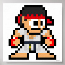 8-Bit Ryu Posters