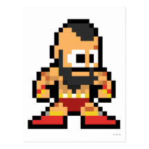 8-Bit Zangief Postcards