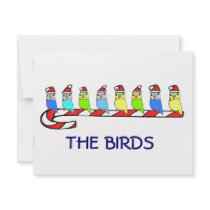 8 Budgies Personalized Announcement