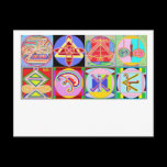 8 PURE Karuna REIKI Signs by Navin Joshi postcards