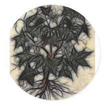 8 - Shadow Vine Gear Round Sticker