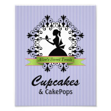 8 x 10 Bakery Table Sign for Framing Photographic Print