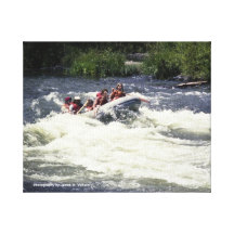 8 X 10 - Rafting the Deschutes River #2 Stretched Canvas Print