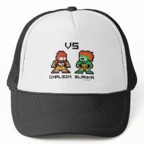 8bit Dhalsim VS Blanka Hat