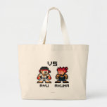 8bit Ryu VS Akuma Bag