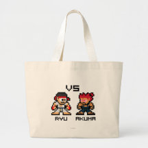 8bit Ryu VS Akuma Bag