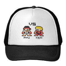 8bit Ryu VS Ken Mesh Hats