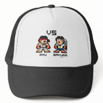 8bit Ryu VS Sakura Trucker Hat