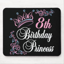 8th Birthday Princess Mousepad