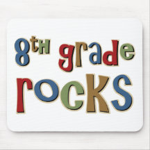 8th Grade Rocks Eighth Mouse Pads
