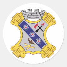 8th Infantry Regiment Patch Round Stickers