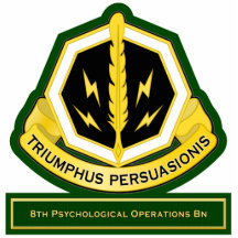 8th Psychological Operations Battalion flash Photo Cutout