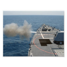8x10 Navy 5" Gun System Photograph