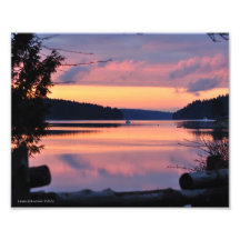 8X10 Sunrise on the Sound Photographic Print