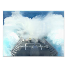 8x10 USS ANZIO (CG 68) Heavy Seas Art Photo