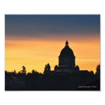 8X10 Washinton's State Capitol at Sunrise Photo Art