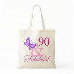 90 And Fabulous Birthday Gifts (Plum) Bag