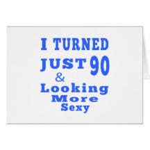 90 birthday designs greeting card