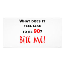 90 Bite Me! Photo Card Template