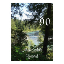 90 Memorable Years/Birthday Celebration-Lakeview Announcements