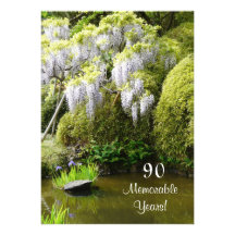 90 Memorable Years/Birthday Celebration-Nature Announcements