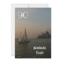 90 Memorable Years/Birthday Celebration/Sailboat