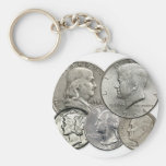 90% Silver Coins Key Chain