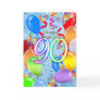 90th Birthday - Balloon Birthday Card - Happy Birt
