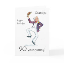 90th Birthday Card for a Grandfather