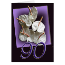 90th Birthday Celebration Invitation Greeting Card