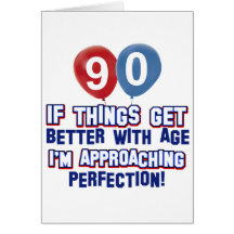 90th birthday designs cards