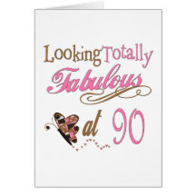 90th Birthday Greeting Card