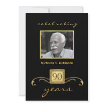 90th Birthday Party Invitations - Add your photo