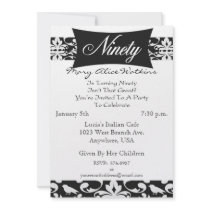 90th Birthday Party Personalized Invitation