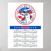 911 American Eagle Poster Calendar 2012