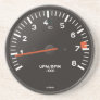 911 rev counter, air-cooled rpm gauge beverage coaster
