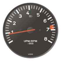 911 rev counter, air-cooled rpm gauge sticker