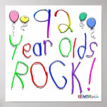 92 Year Olds Rock ! Poster