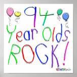 94 Year Olds Rock ! Posters