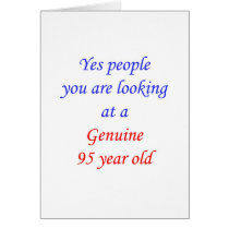 95  Genuine 95 Year Old cards