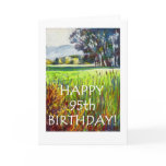 95th Birthday Card - Evening in the Meadows