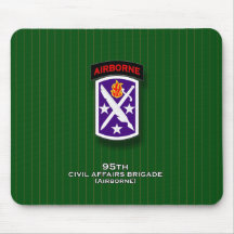95th Civil Affairs Brigade - Airborne flash Mouse Pads