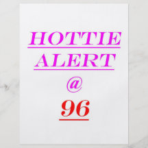 96 Hottie Alert Flyer Design