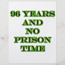 96 No prison time Personalized Flyer