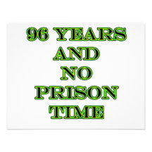 96 No prison time Personalized Invitation