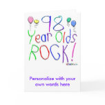 98 Year Olds Rock ! Card